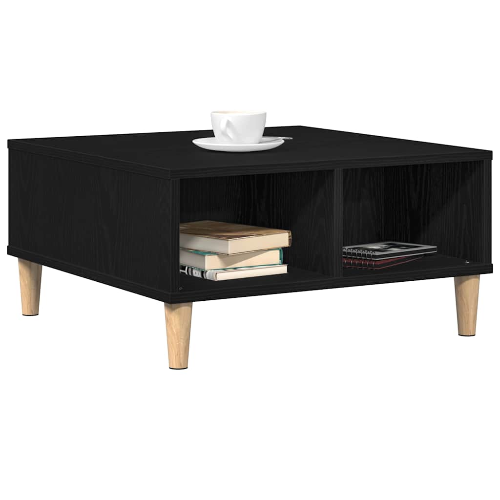 Tavolino da salotto Rovere Nero 60 x 60 x 30 cm
