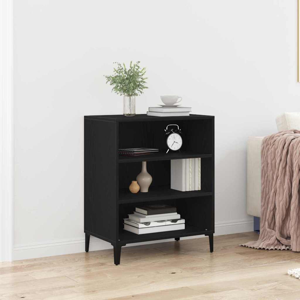 Credenza Rovere Nero 57 x 35 x 70 cm Legno multistrato