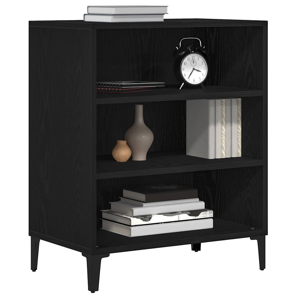 Credenza Rovere Nero 57 x 35 x 70 cm Legno multistrato