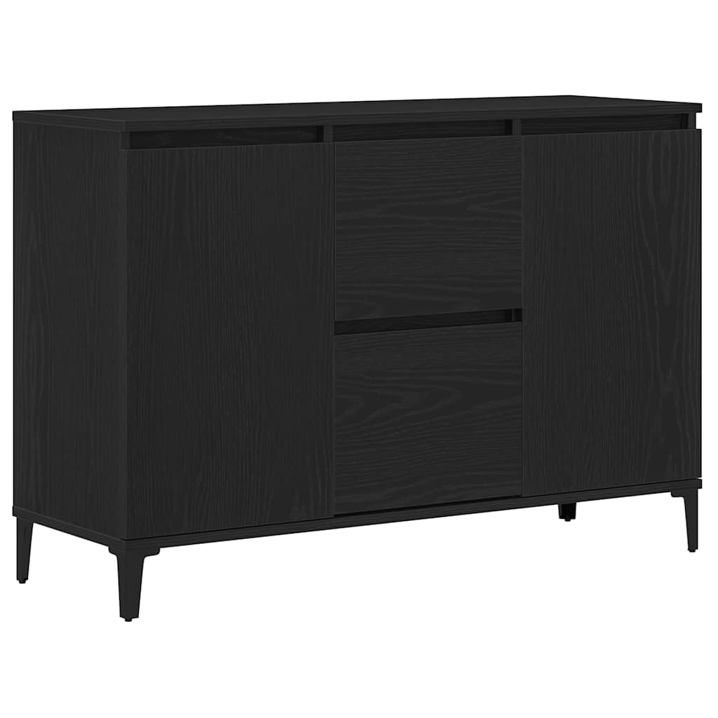 Credenza Rovere Nero 104 x 35 x 70 cm Legno multistrato