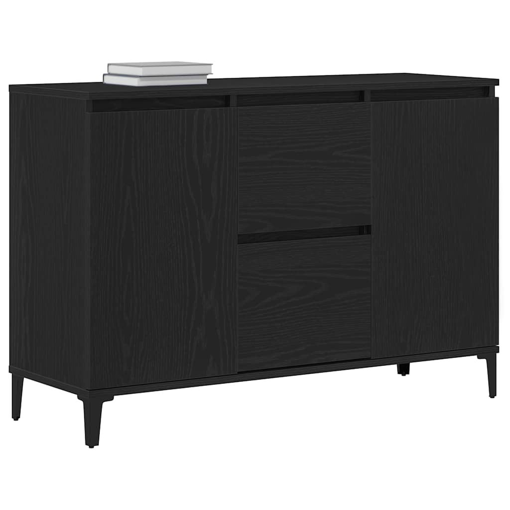Credenza Rovere Nero 104 x 35 x 70 cm Legno multistrato