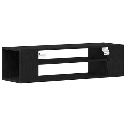 Mobile TV Rovere Nero 100 x 30 x 26,5 cm Legno multistrato