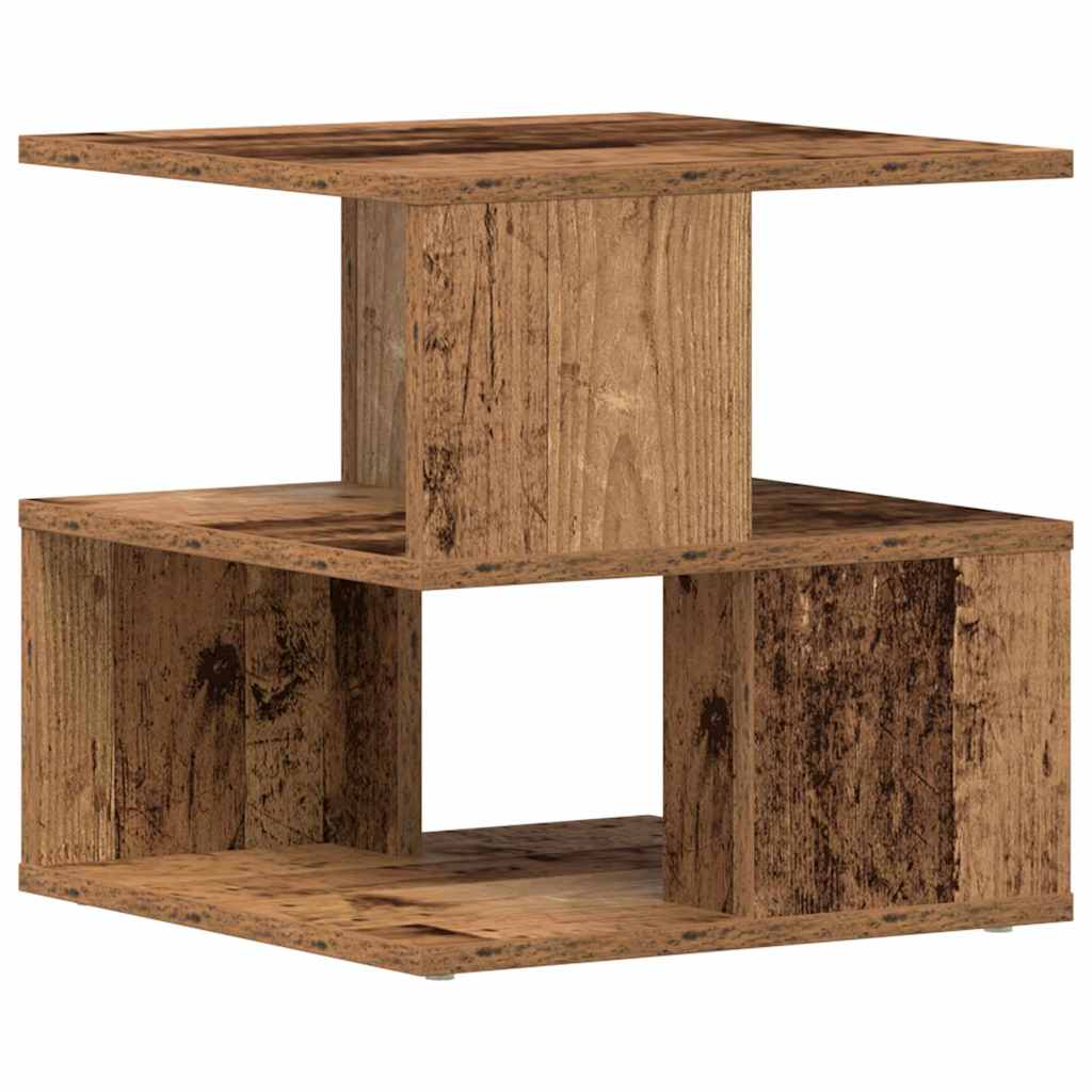 Tavolo laterale Legno vecchio 30 x 30 x 55 cm Legno multistrato