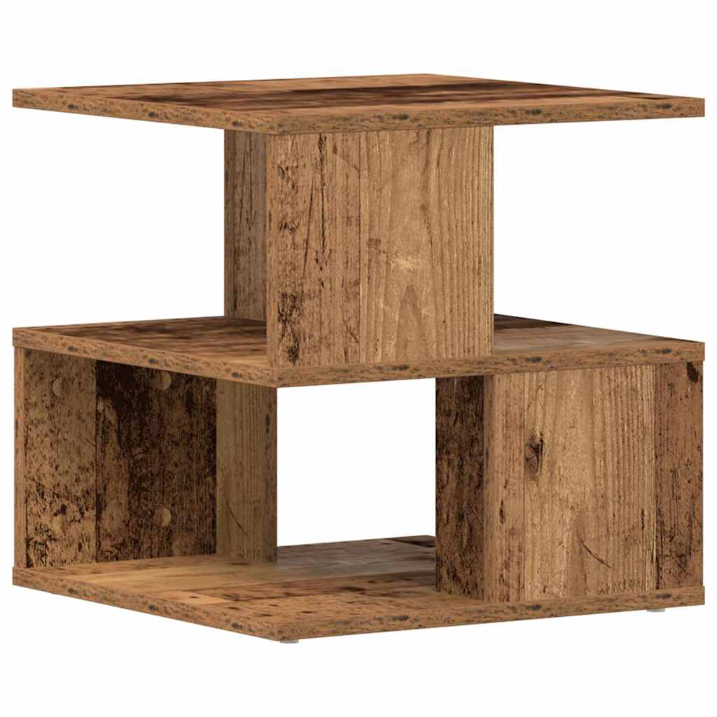 Tavolo laterale Legno vecchio 30 x 30 x 55 cm Legno multistrato