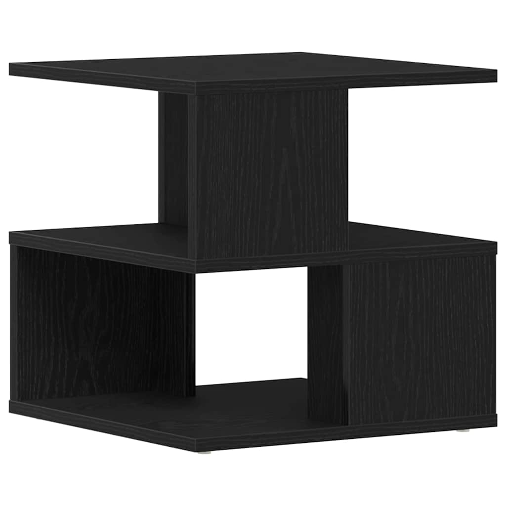 Tavolo laterale Rovere Nero 30 x 30 x 55 cm Legno multistrato