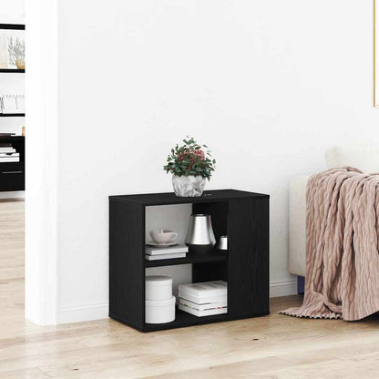 Credenza Rovere Nero 60 x 30 x 50 cm Legno multistrato
