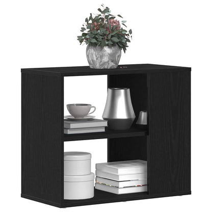 Credenza Rovere Nero 60 x 30 x 50 cm Legno multistrato