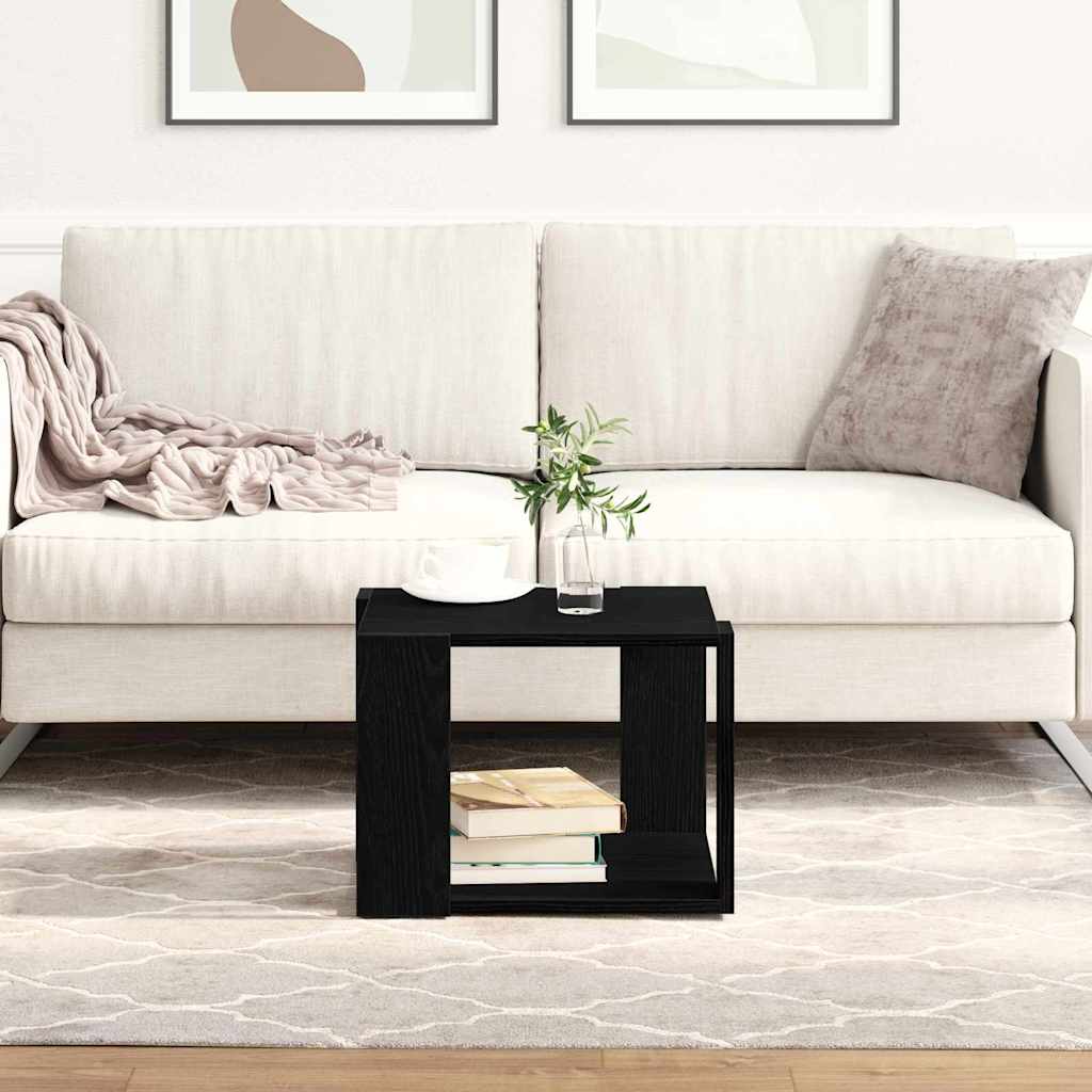 Tavolino da salotto Rovere nero 40 x 40 x 30 cm