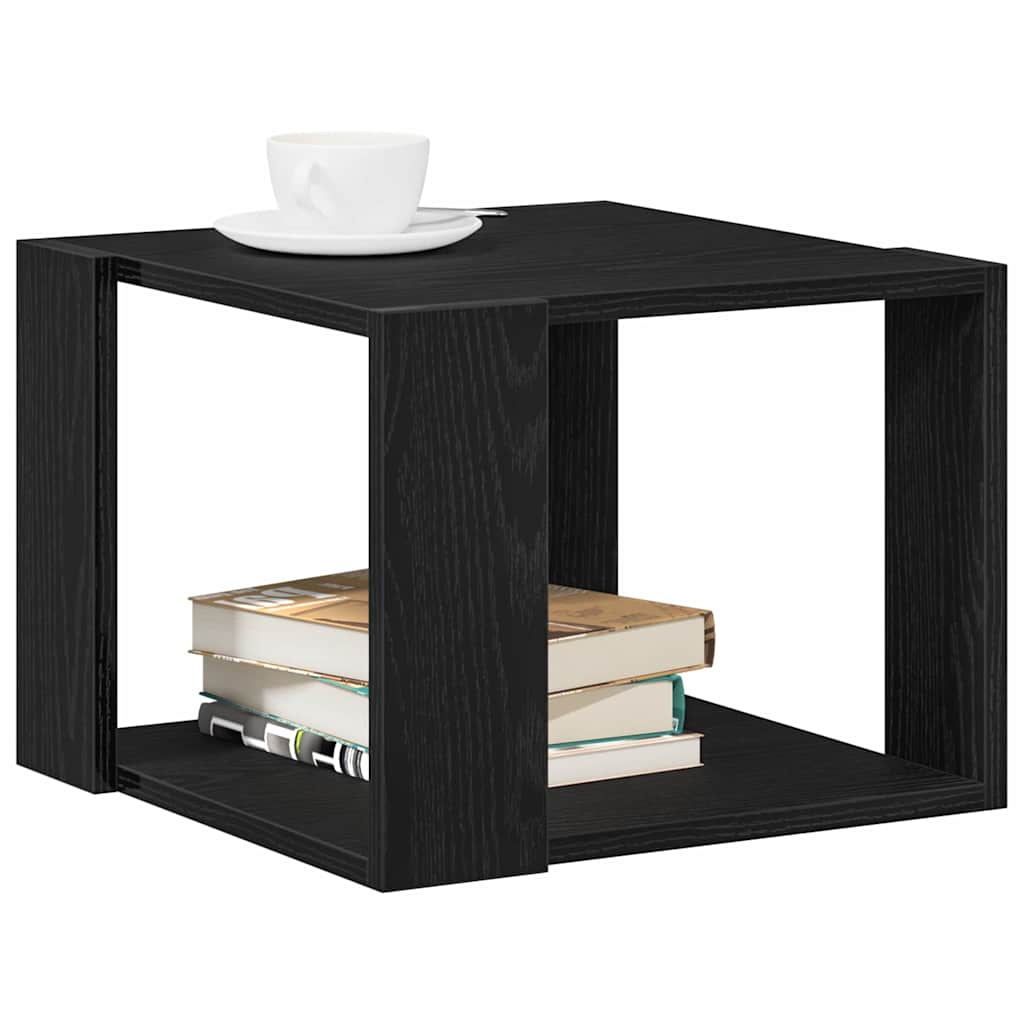 Tavolino da salotto Rovere nero 40 x 40 x 30 cm