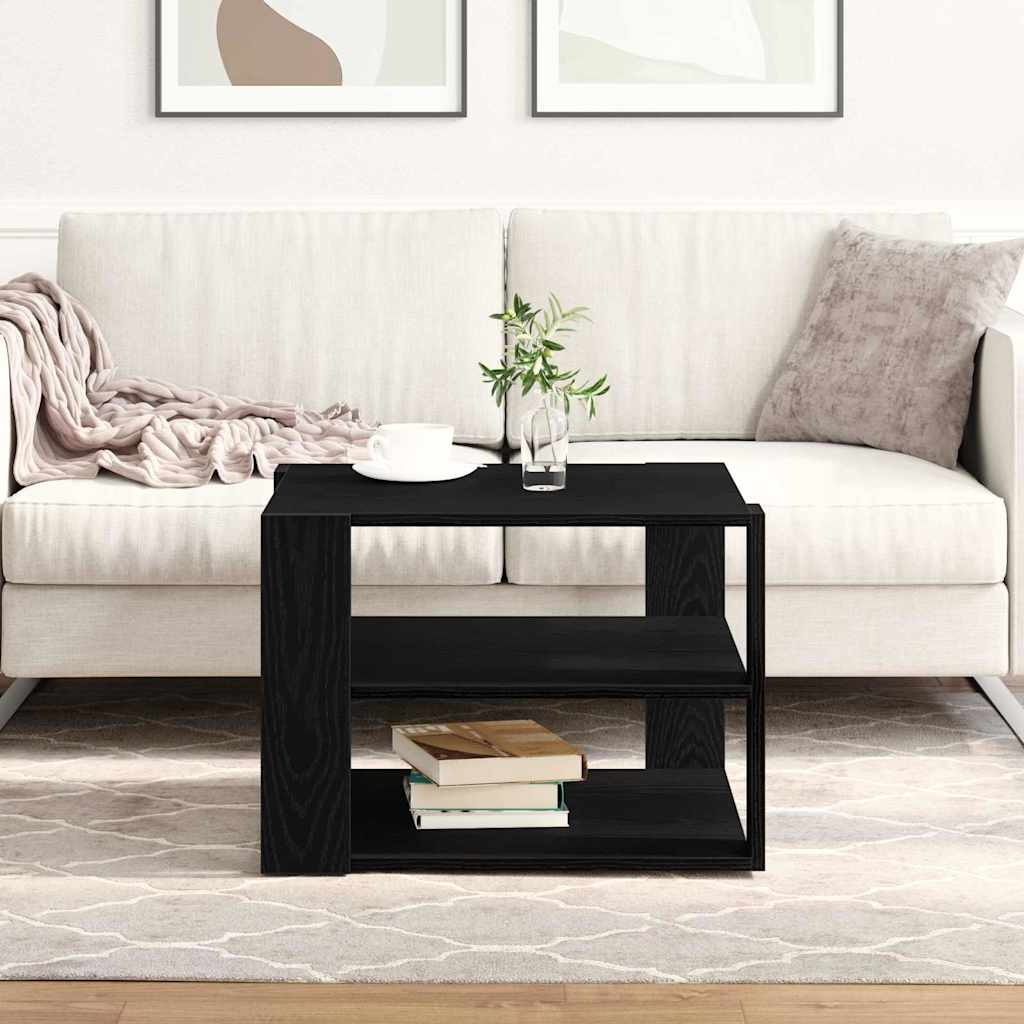 Tavolino da salotto Rovere Nero 58 x 58 x 40 cm