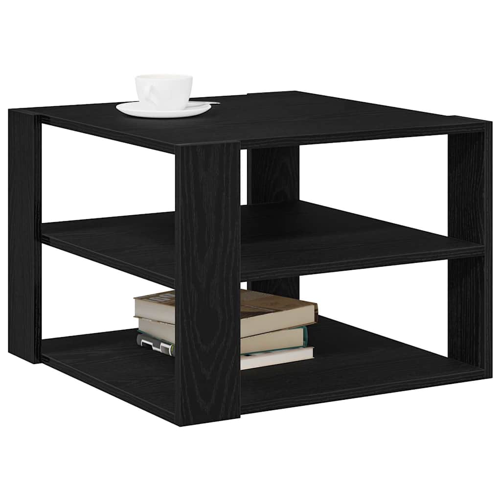 Tavolino da salotto Rovere Nero 58 x 58 x 40 cm