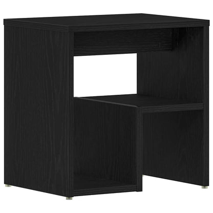 Armadio da Notte Rovere nero 40 x 30 x 40 cm Legno multistrato