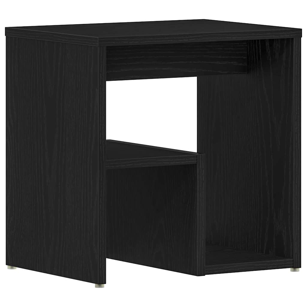 Armadio da Notte Rovere nero 40 x 30 x 40 cm Legno multistrato