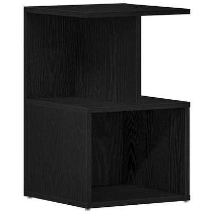 Armadio da Notte 2 pcs Rovere Nero 35 x 35 x 55 cm