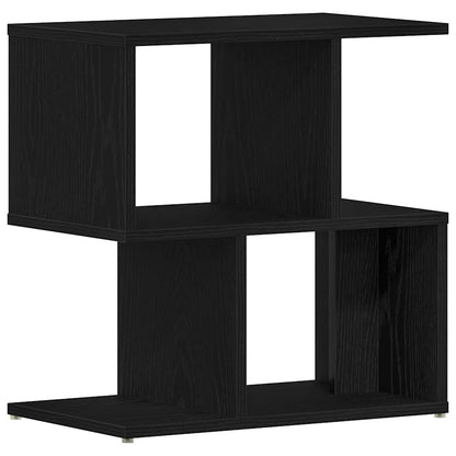 Armadio da Notte Rovere Nero 50 x 30 x 51,5 cm