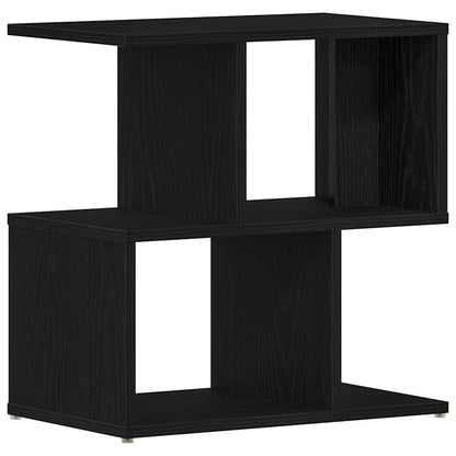 Armadio da Notte Rovere Nero 50 x 30 x 51,5 cm