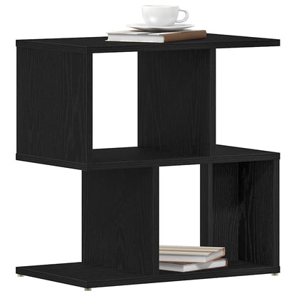 Armadio da Notte Rovere Nero 50 x 30 x 51,5 cm