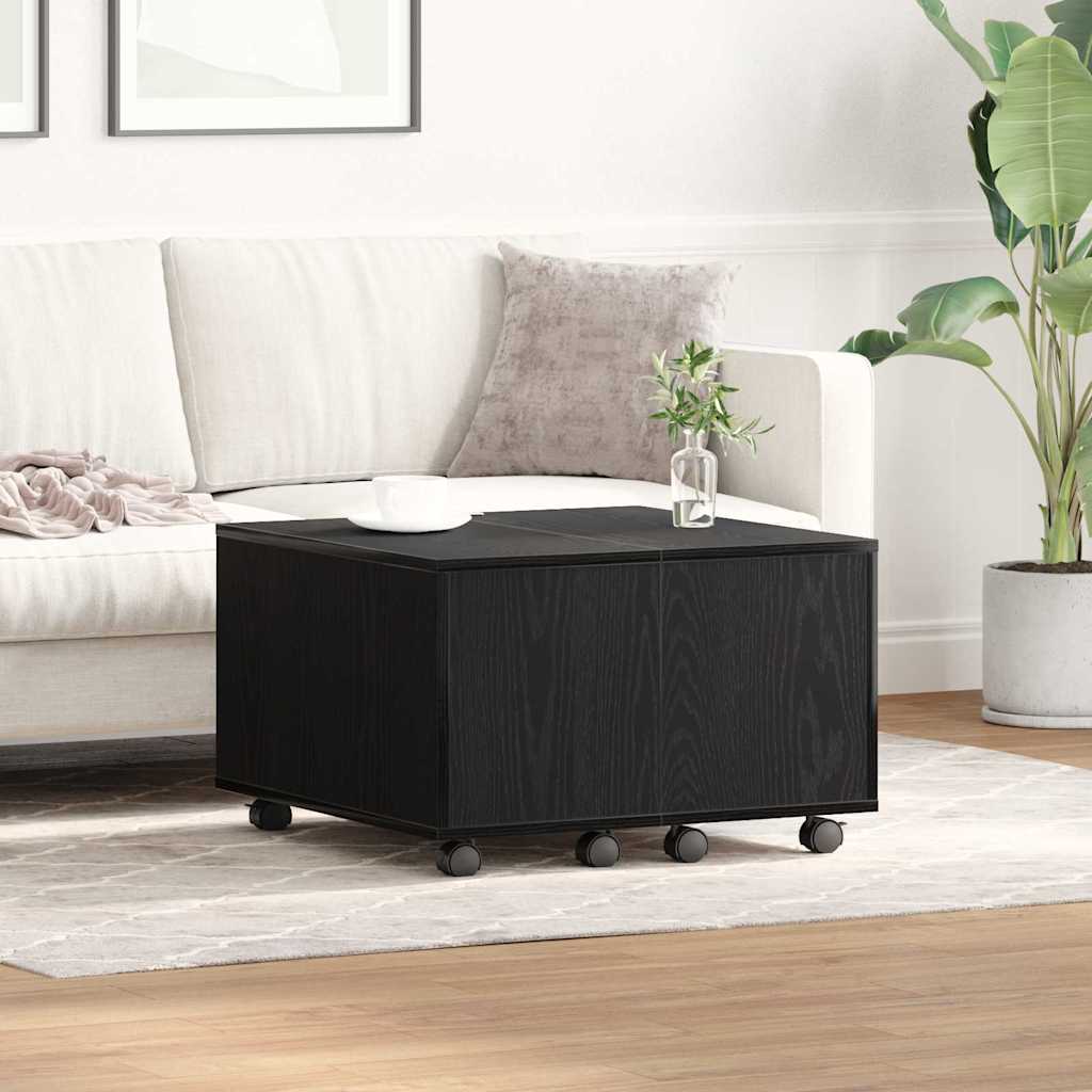 Tavolino da salotto Rovere nero 60 x 60 x 38 cm