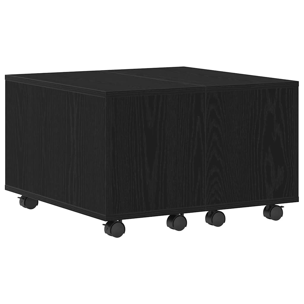 Tavolino da salotto Rovere nero 60 x 60 x 38 cm