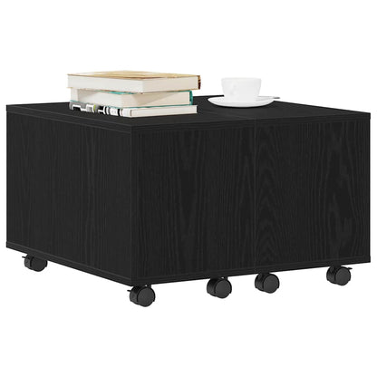 Tavolino da salotto Rovere nero 60 x 60 x 38 cm