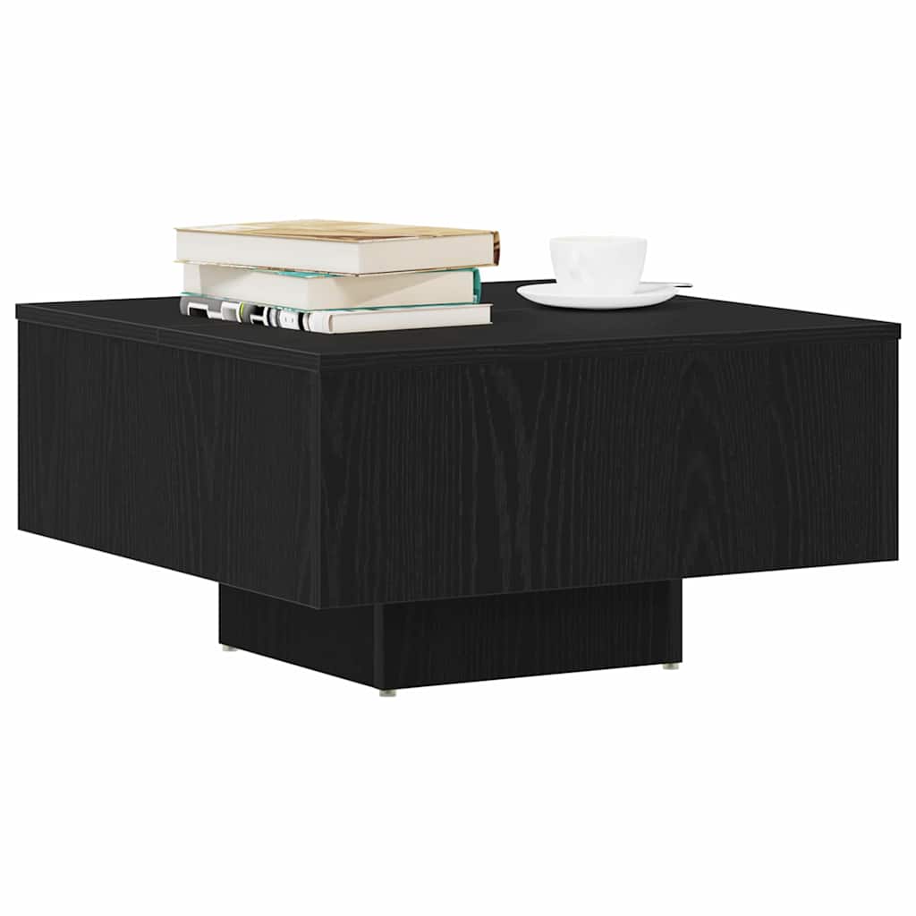 Tavolino da salotto Rovere nero 60 x 60 x 31.5 cm