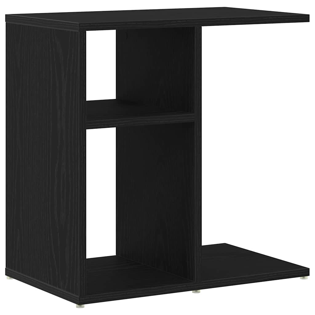 Tavolo laterale Rovere Nero 50 x 30 x 50 cm Legno multistrato