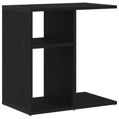 Tavolo laterale Rovere Nero 50 x 30 x 50 cm Legno multistrato