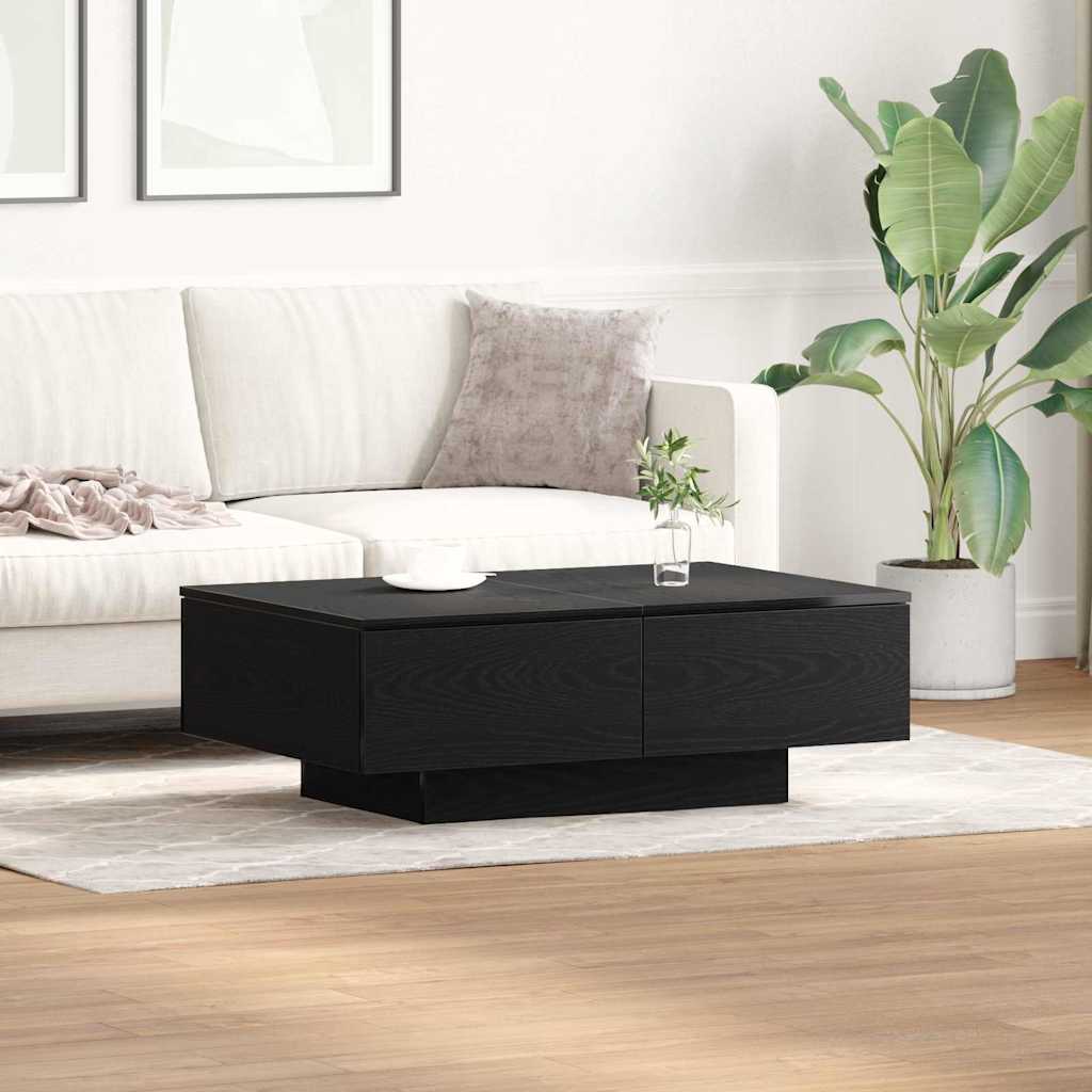 Tavolino da salotto Rovere Nero 90 x 60 x 31 cm