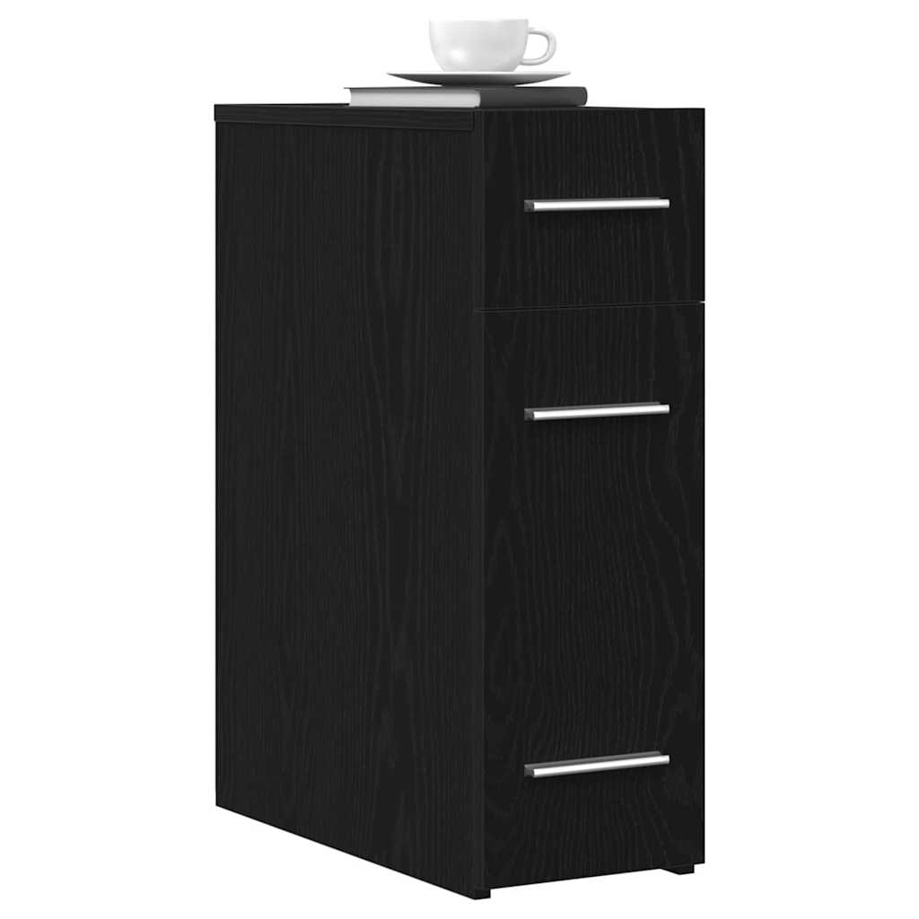 Mobile da farmacia Rovere nero 20 x 45.5 x 60 cm