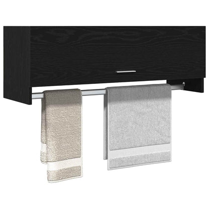 Guardaroba Rovere Nero 100 x 32,5 x 35 cm Legno multistrato