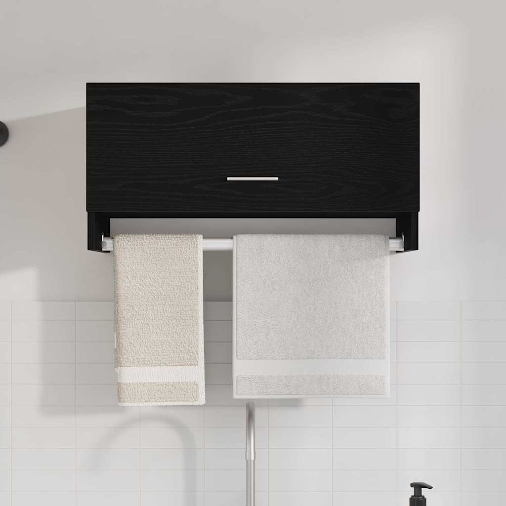 Guardaroba Rovere Nero 70 x 32,5 x 35 cm Legno multistrato