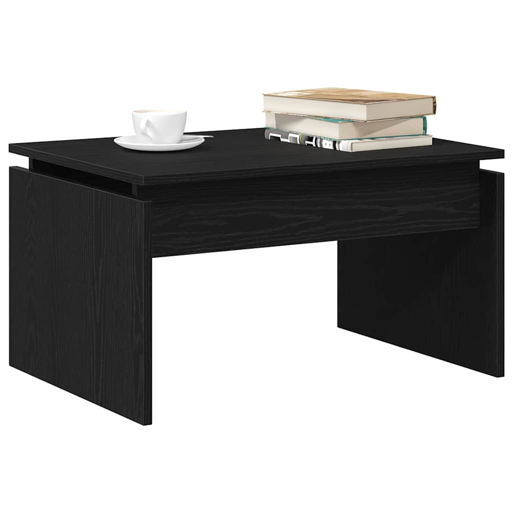 Tavolino da salotto Rovere Nero 68 x 50 x 38 cm