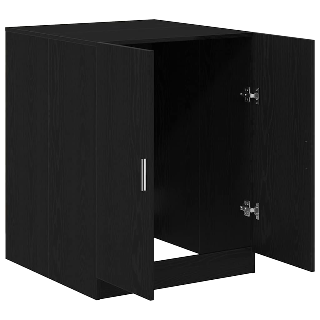 Armadio per Lavatrice Rovere Nero 70,5 x 71,5 x 91,5 cm