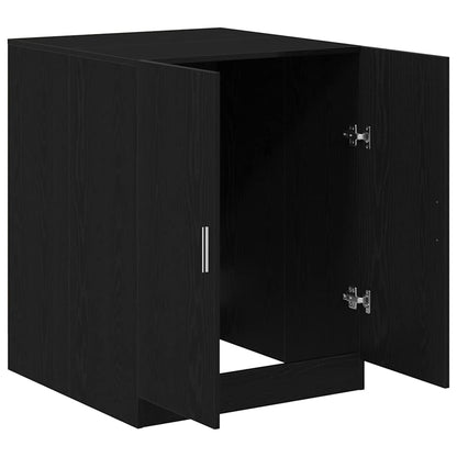 Armadio per Lavatrice Rovere Nero 70,5 x 71,5 x 91,5 cm