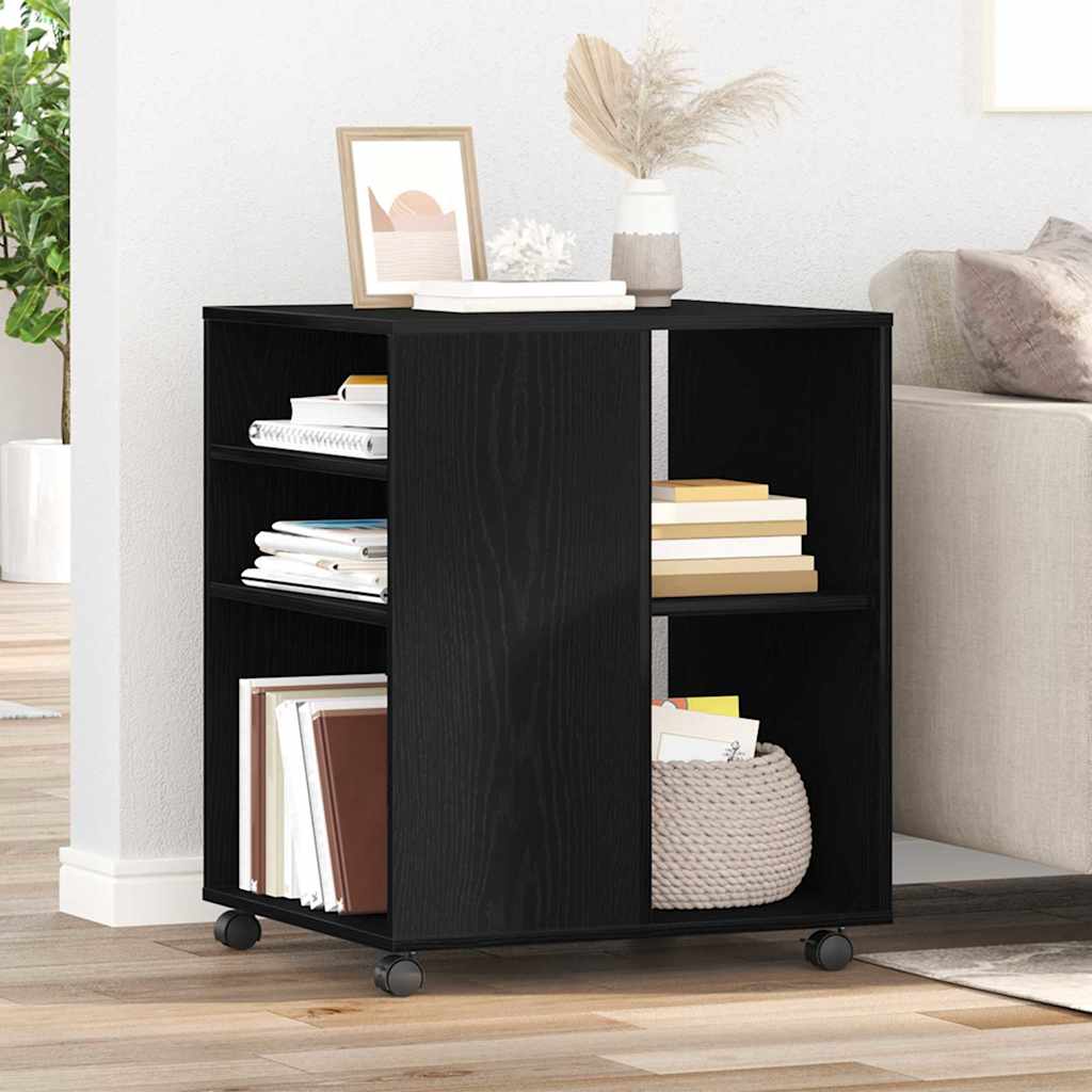 Armadio Rovere Nero 60 x 53 x 72,5 cm Legno multistrato