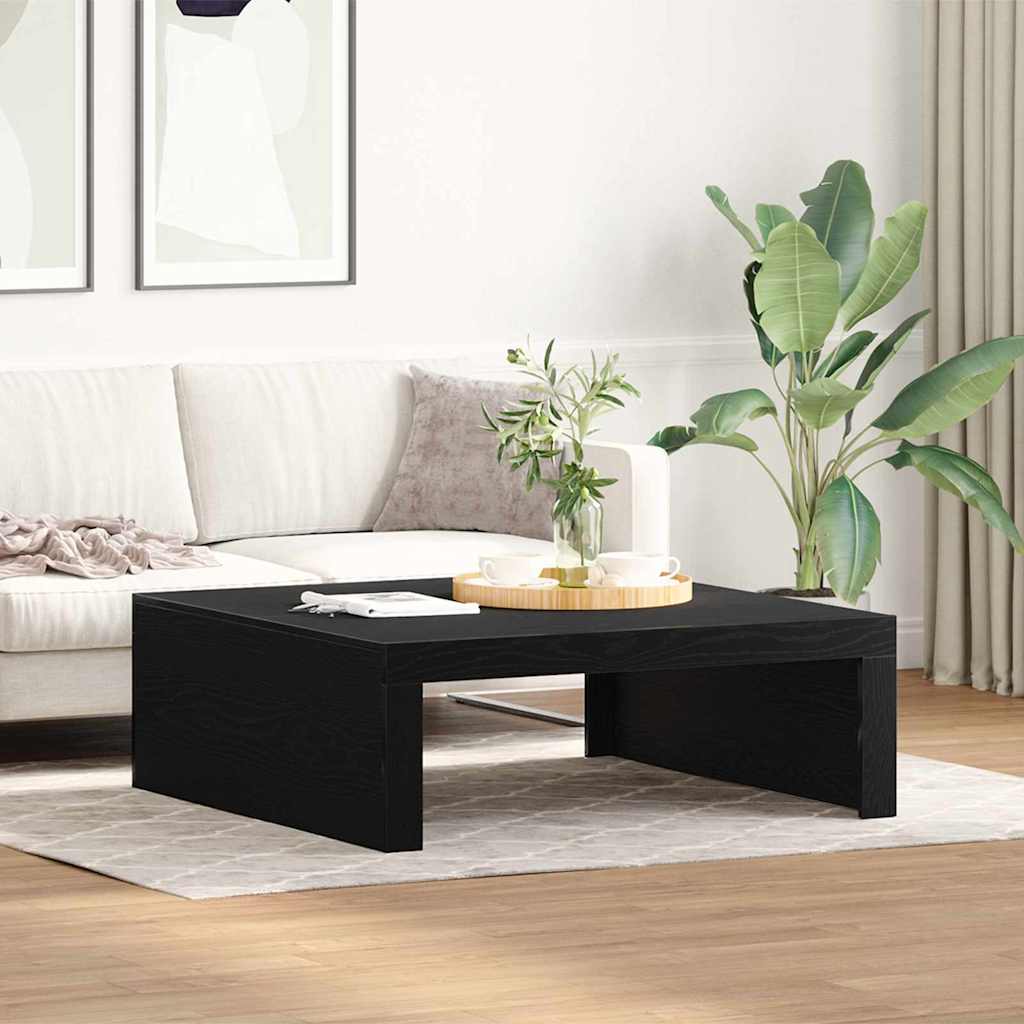 Tavolino da salotto Rovere Nero 100 x 100 x 35 cm