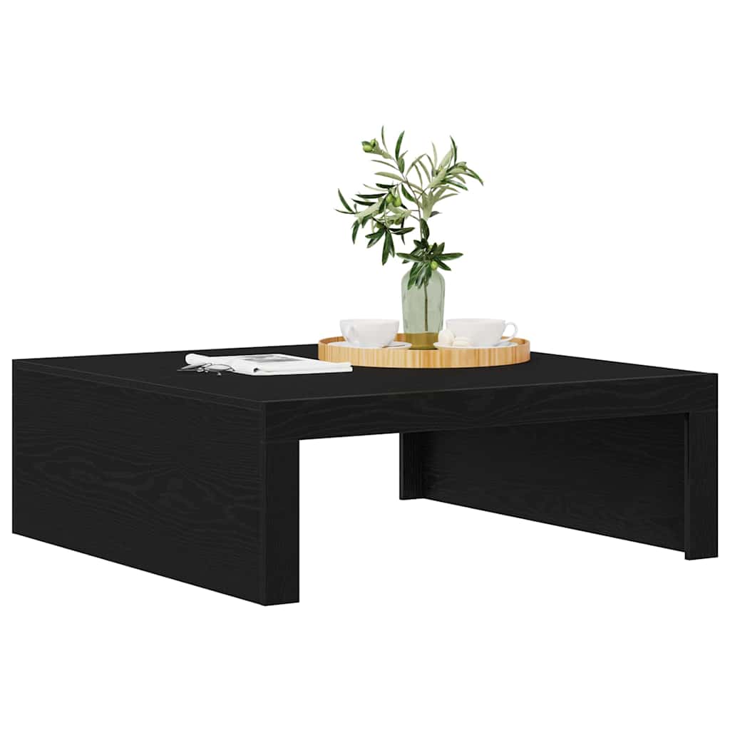 Tavolino da salotto Rovere Nero 100 x 100 x 35 cm