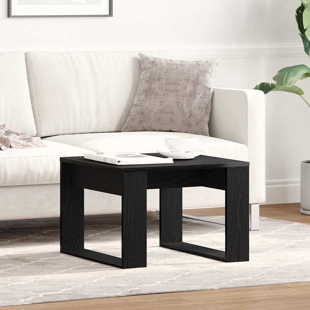 Tavolino da salotto Rovere Nero 50 x 50 x 35 cm