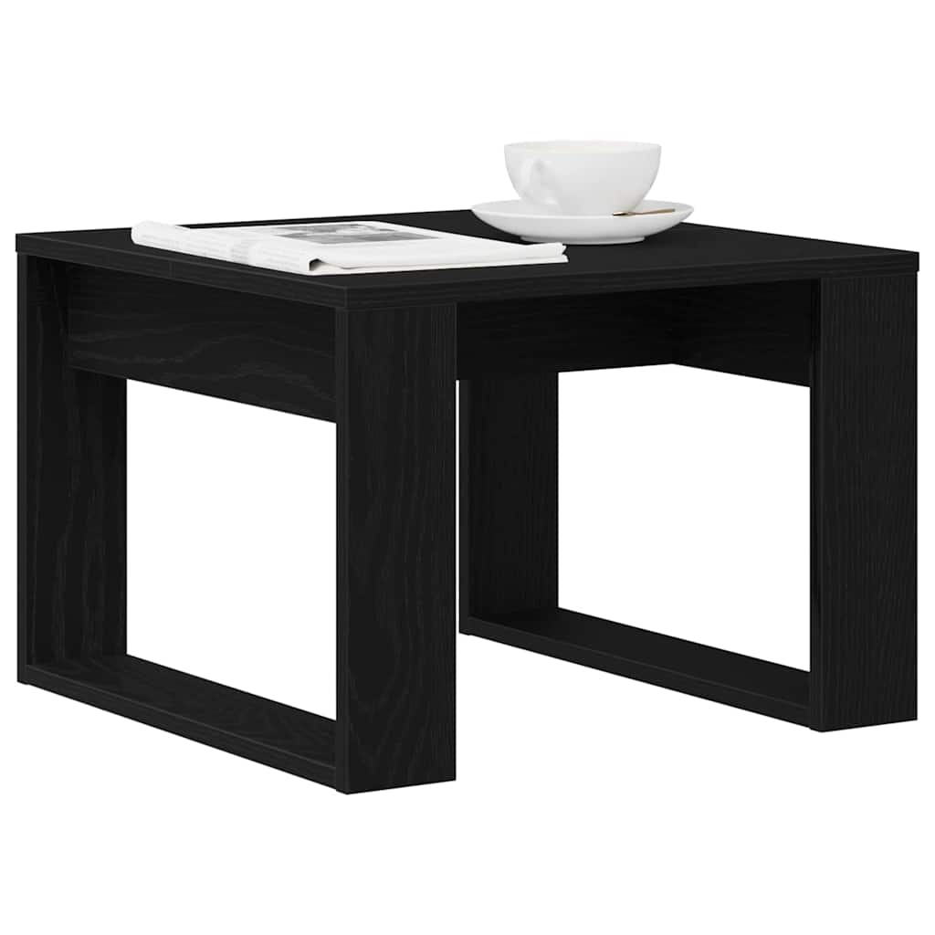 Tavolino da salotto Rovere Nero 50 x 50 x 35 cm