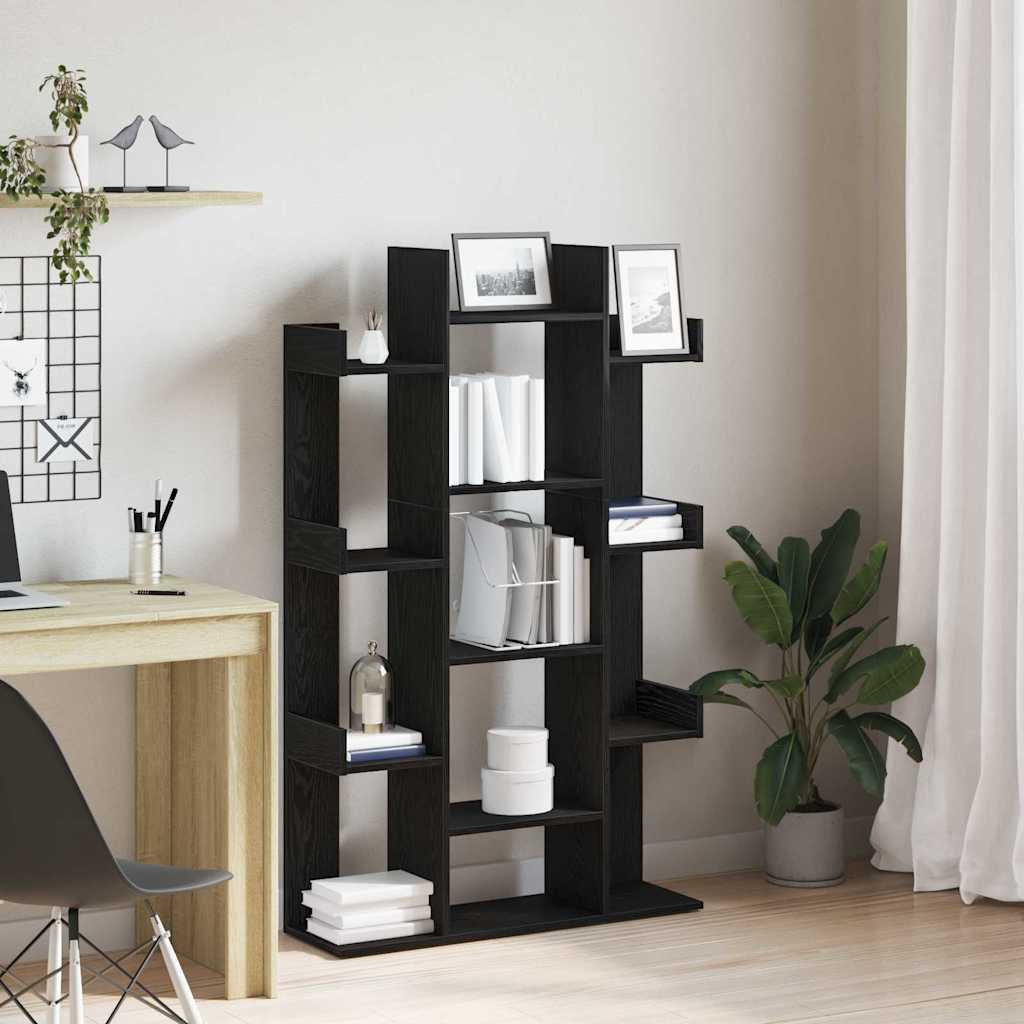 Libreria Rovere Nero 86 x 25,5 x 140 cm Legno multistrato