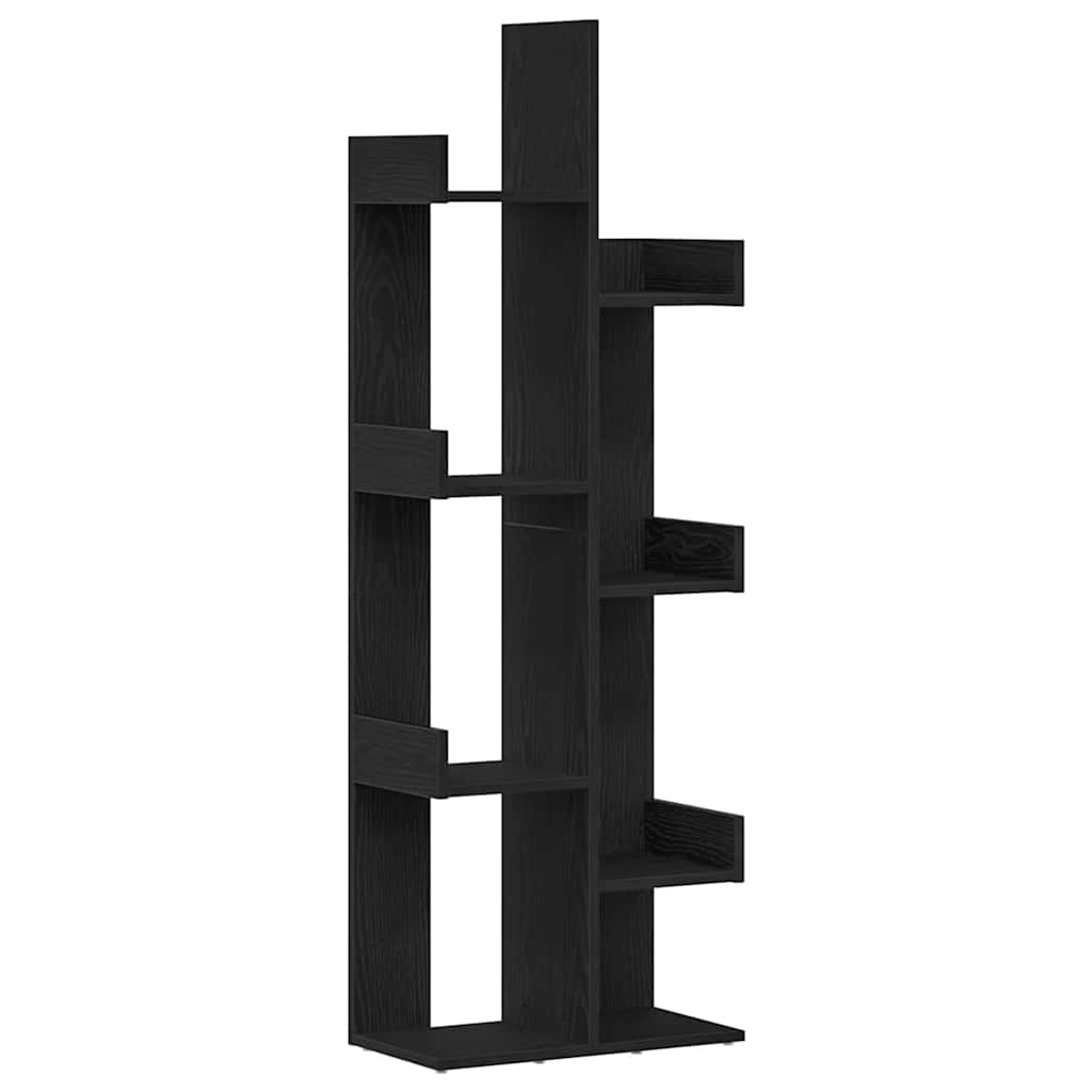 Libreria Rovere Nero 48 x 25,5 x 140 cm Legno multistrato