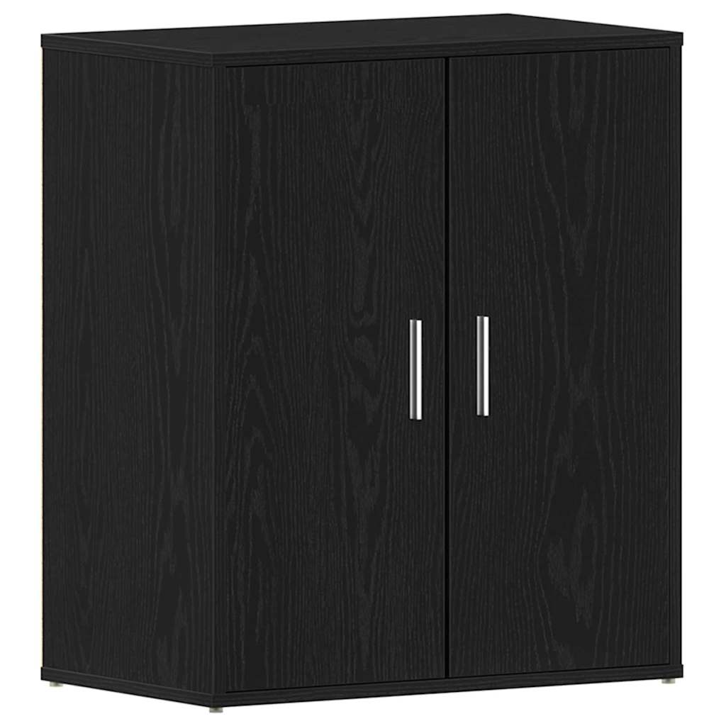 Mobile per scarpe Rovere Nero 60 x 35 x 70 cm Legno multistrato