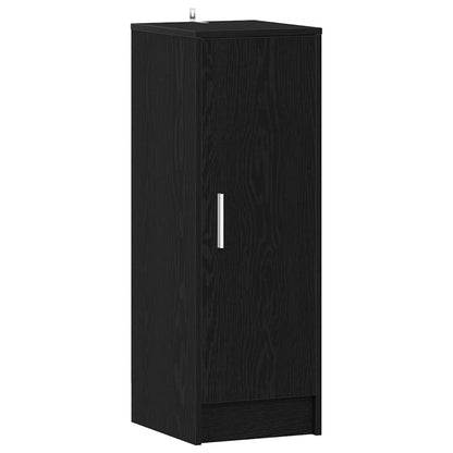 Mobile per scarpe Rovere Nero 32 x 35 x 92 cm Legno multistrato
