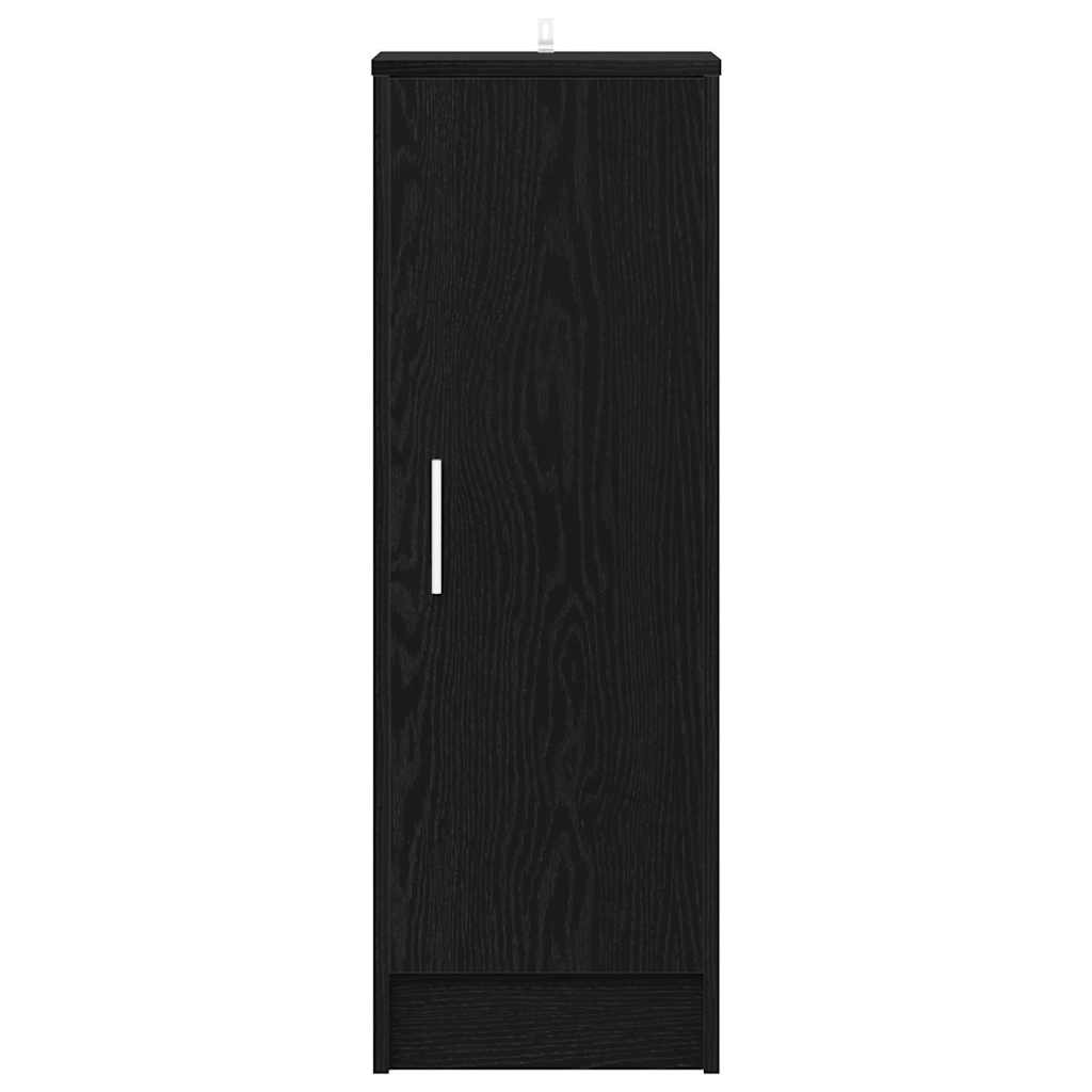Mobile per scarpe Rovere Nero 32 x 35 x 92 cm Legno multistrato
