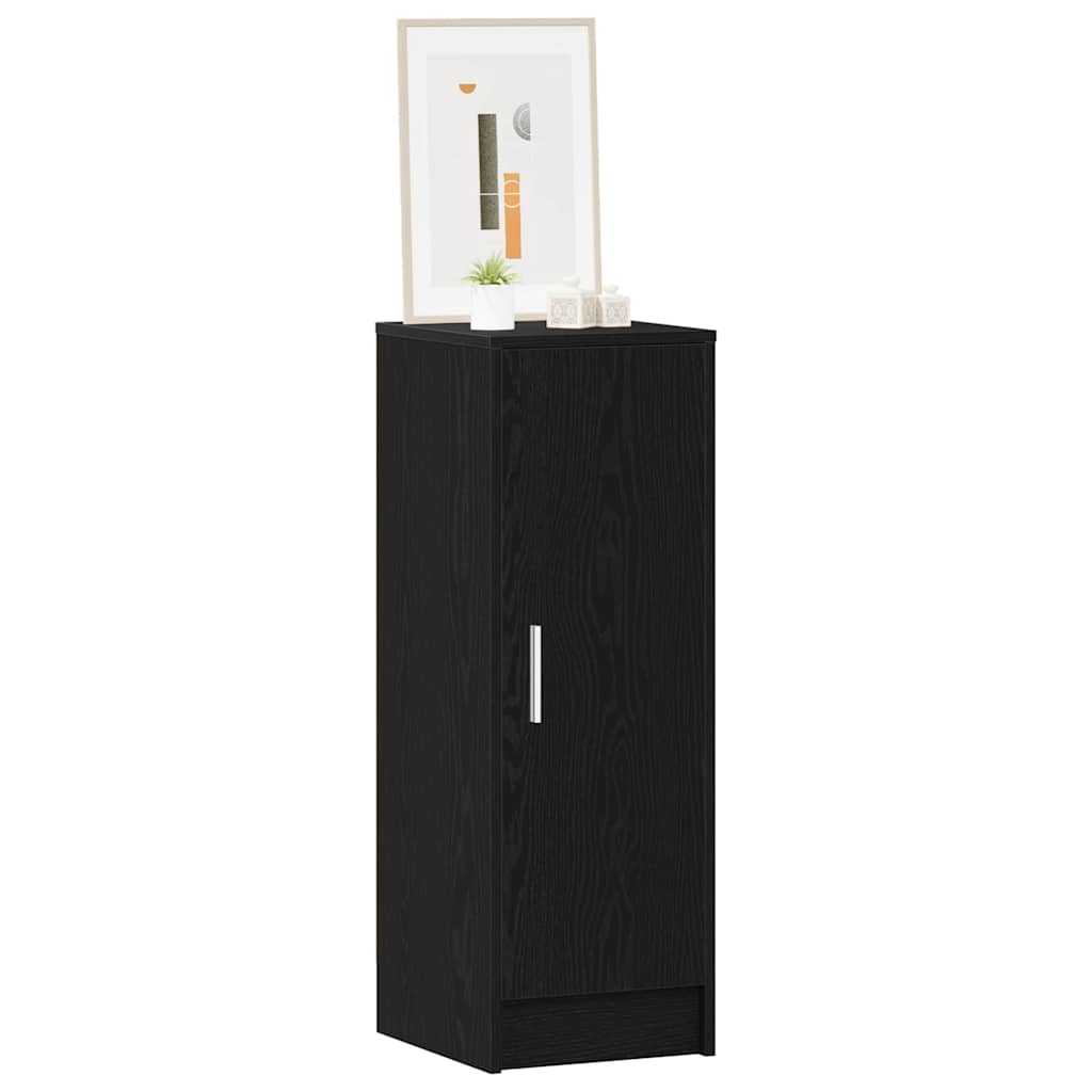 Mobile per scarpe Rovere Nero 32 x 35 x 92 cm Legno multistrato