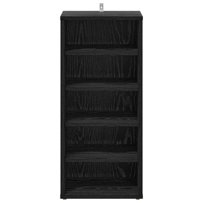 Mobile per scarpe Rovere Nero 32 x 35 x 70 cm Legno multistrato