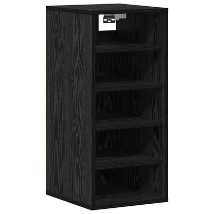 Mobile per scarpe 2 pcs Rovere Nero 32 x 35 x 70 cm