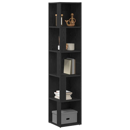 Mensole angolari Rovere Nero 33 x 33 x 164,5 cm