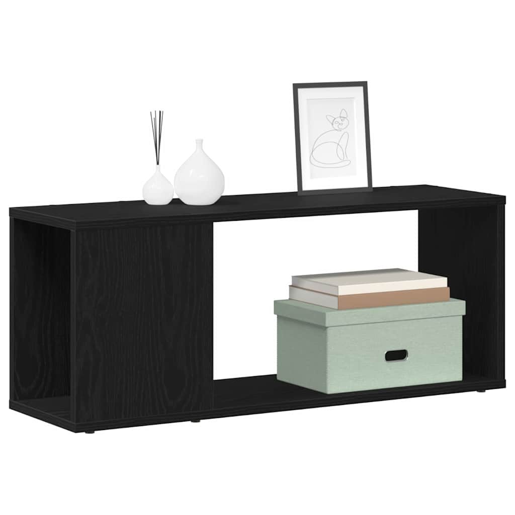 Set mobile TV Rovere Nero 80 x 24 x 32 cm Legno multistrato
