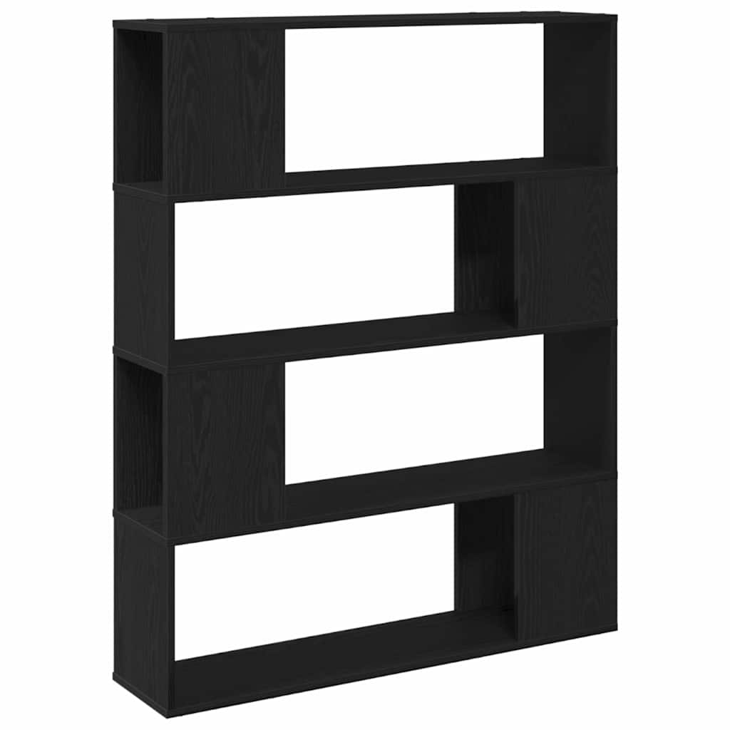 Set mobile TV Rovere Nero 100 x 24 x 124,5 cm Legno multistrato